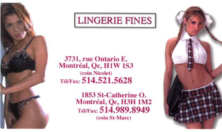 lingerie fines